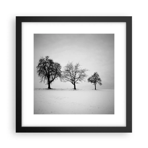 Plakat i sort ramme - Hvad drømmer de om? - 30x30 cm