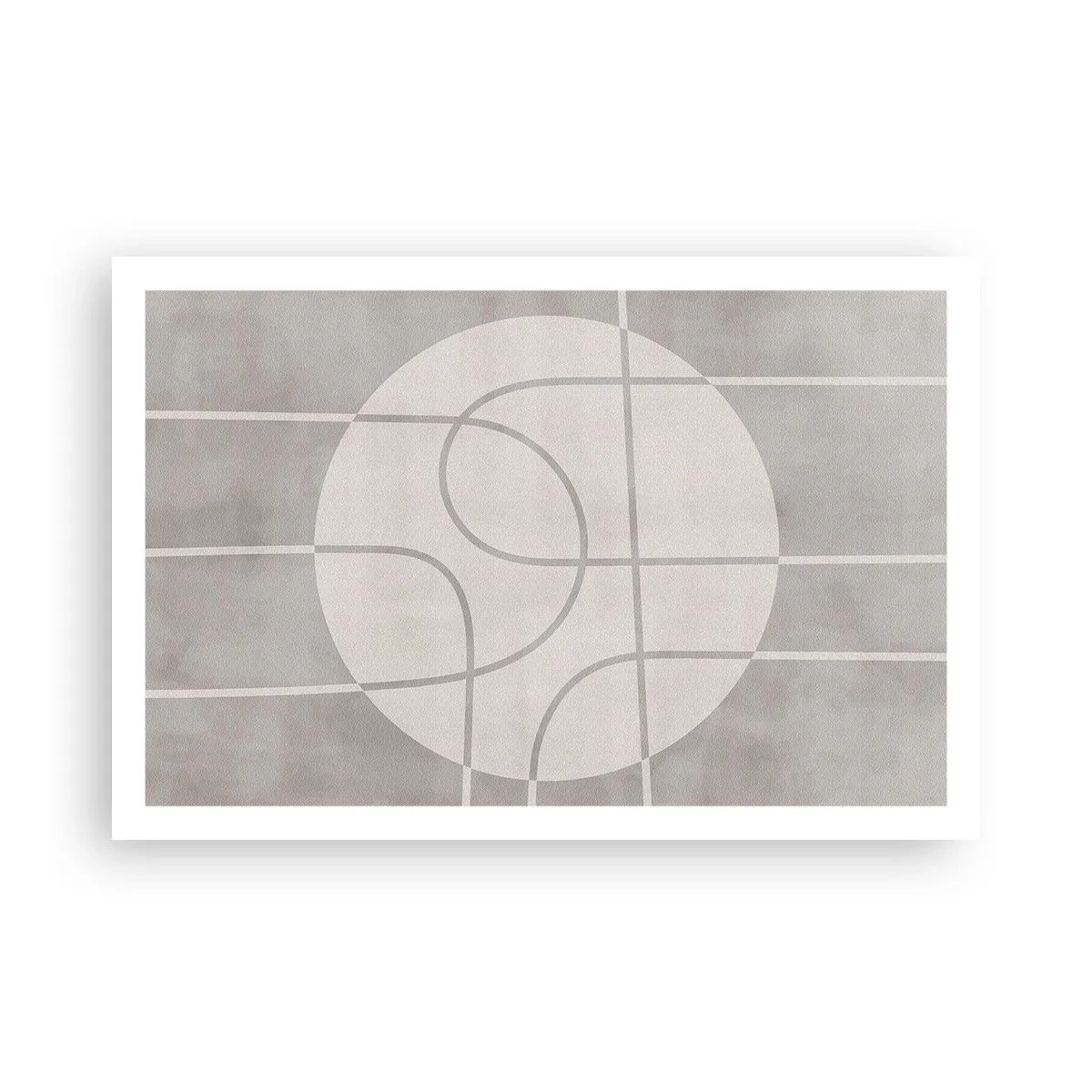 Plakat - Cirkulær og lige frem - 91x61 cm