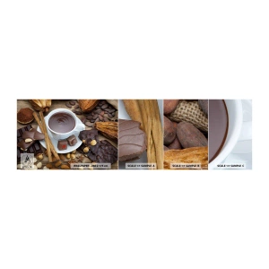 Fototapet Prøve Standard Eco - Fra en eventyrlig chokoladefabrik - Gastronomi, Chokolade, Kaffe - 100x30 cm