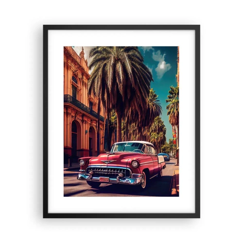 Plakat i sort ramme - Stadig i Havana - 40x50 cm