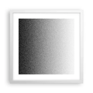 Plakat i hvid ramme - På vej mod lyset - 40x40 cm