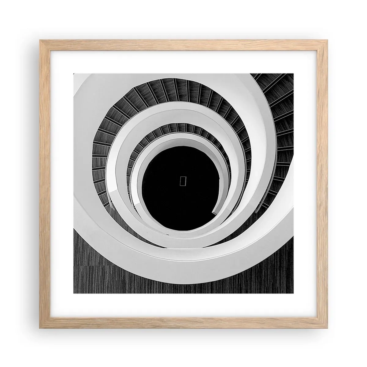 Plakat i ramme af lyst egetræ - Til sagen - 40x40 cm