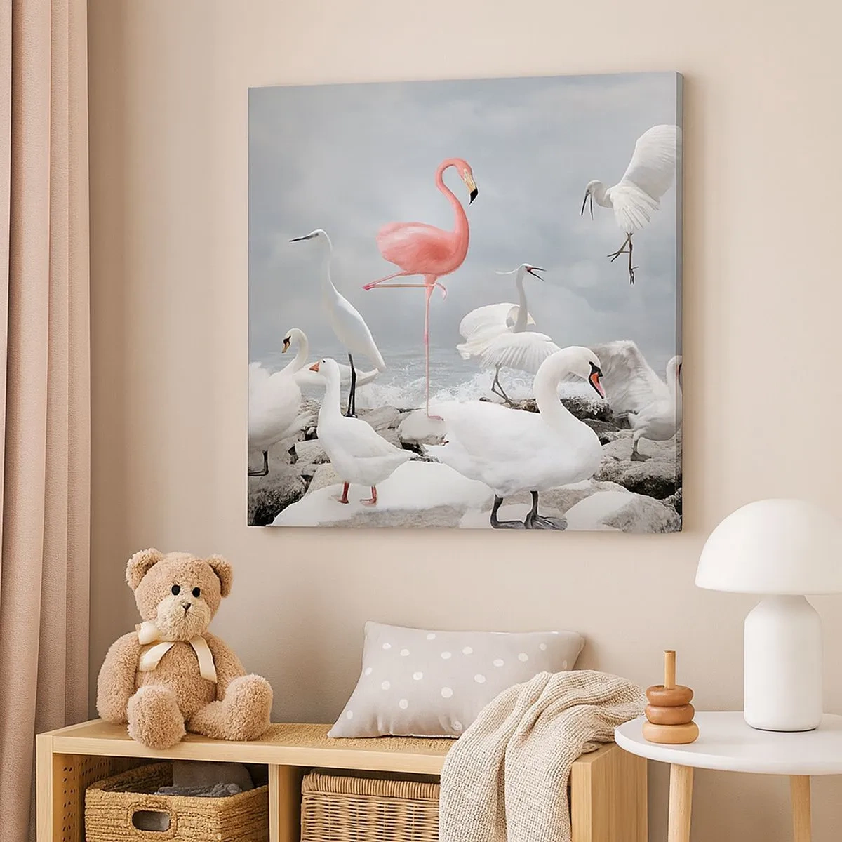 Lærredstryk - Billede på lærred - Hvor kommer jeg fra? - 30x30 cm