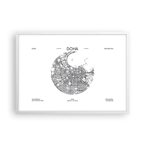 Plakat i hvid ramme - Dohas anatomi - 70x50 cm