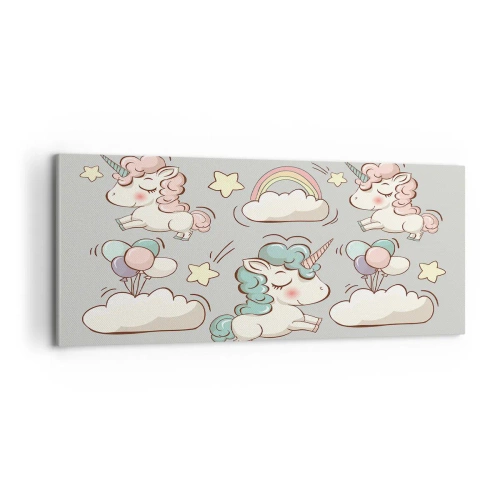 Lærredstryk - Billede på lærred - Der er bestemt ... - 100x40 cm