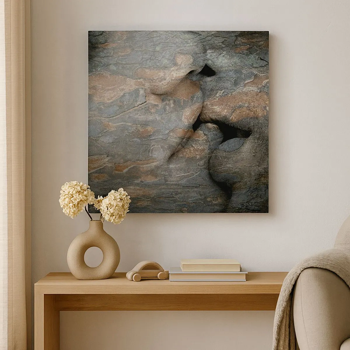 Lærredstryk - Billede på lærred - For altid sammen - 30x30 cm