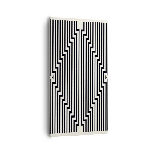 Lærredstryk - Billede på lærred - Geometrisk illusion - 55x100 cm