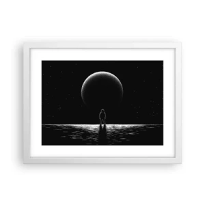 Plakat i hvid ramme - Ansigt til ansigt - 40x30 cm