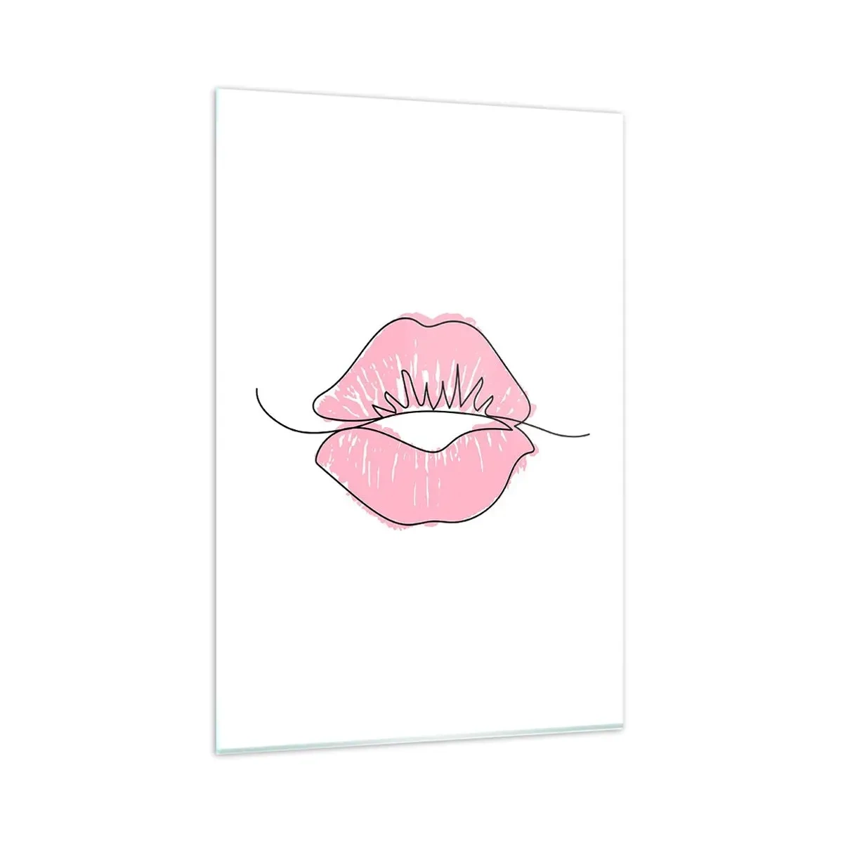 Billede på glas - Klar til at kysse? - 80x120 cm