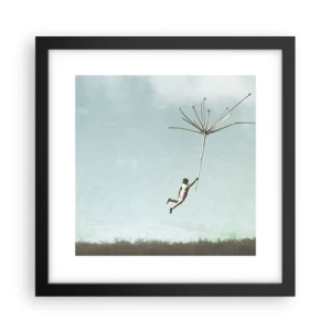 Plakat i sort ramme - Drager, blæsere, vind - 30x30 cm