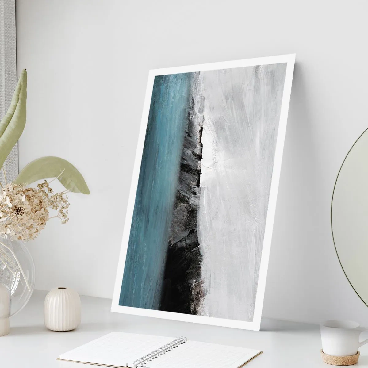 Plakat - Vand - jord: et sammenstød mellem elementerne - 50x70 cm