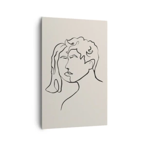 Lærredstryk - Billede på lærred - Og enhed er blevet til - 80x120 cm