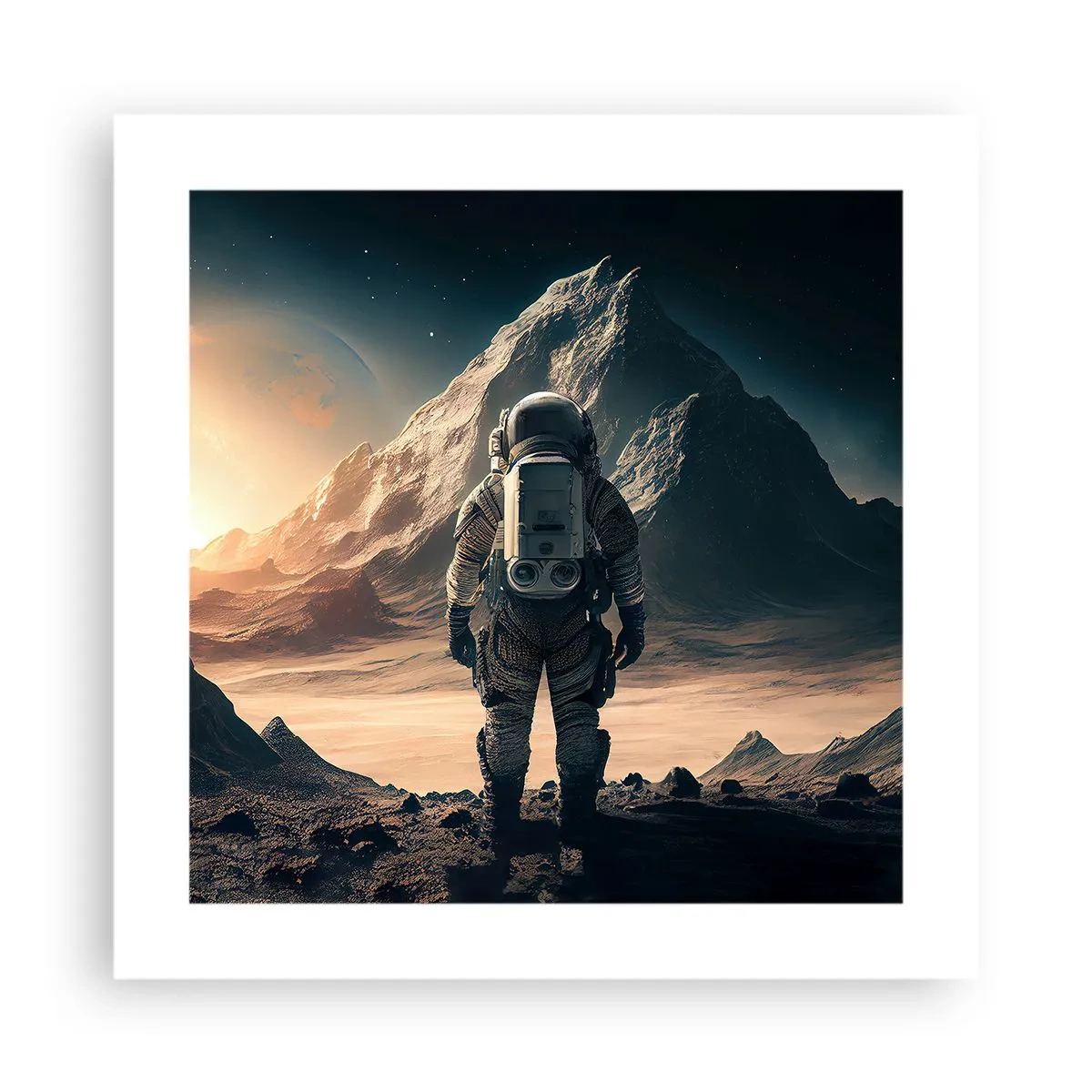 Plakat - En ny udfordring - 40x40 cm