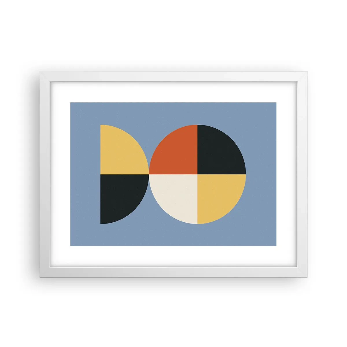 Plakat i hvid ramme - Se og tæl - 40x30 cm