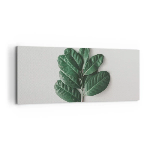 Lærredstryk - Billede på lærred - Tegning af selve naturen - 100x40 cm