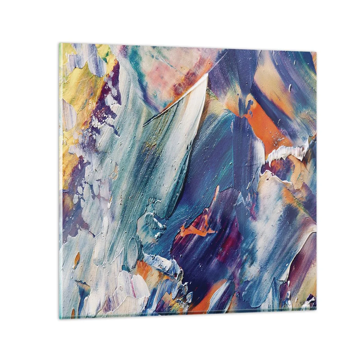 Billede på glas - Forvirring af farver - 60x60 cm
