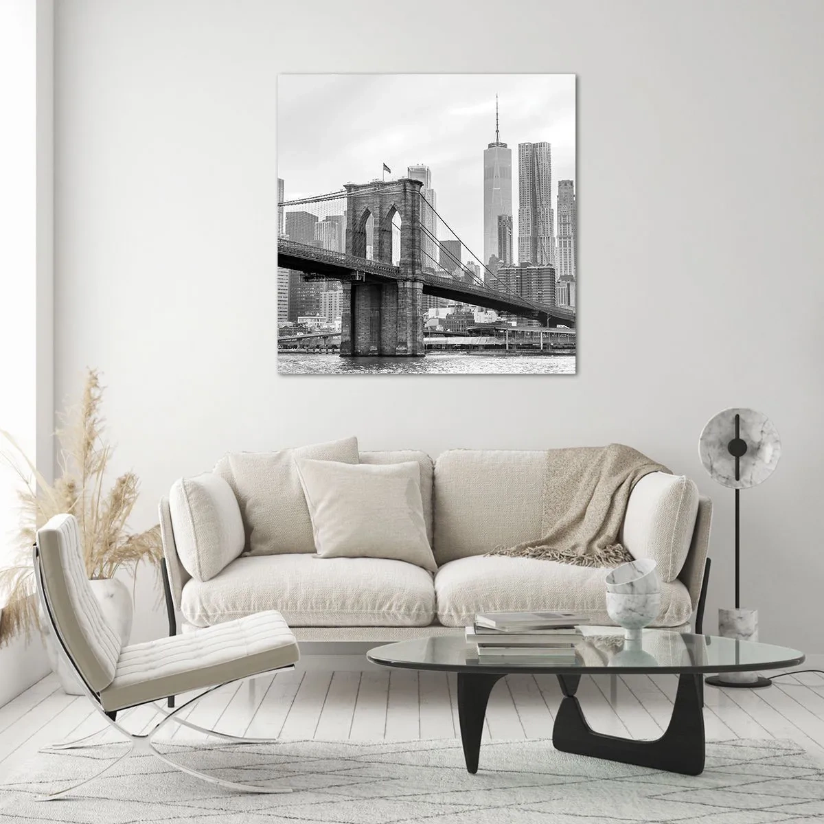 Billede på glas - New York stemning - 70x70 cm