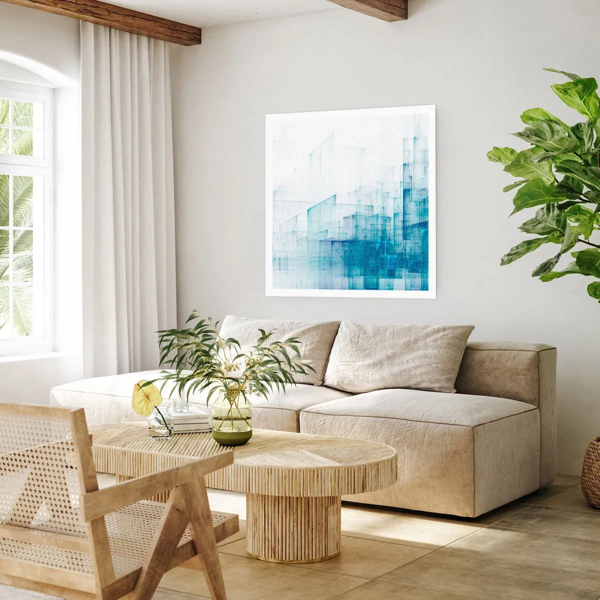 Plakat - Hvordan rummet blev til - 60x60 cm