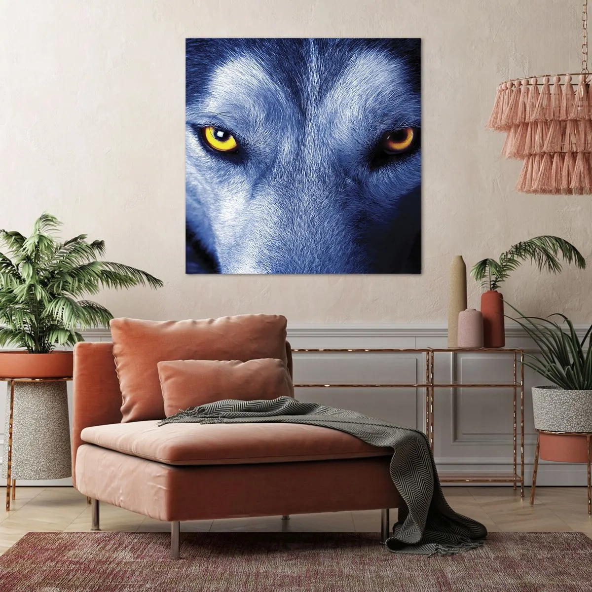 Lærredstryk - Billede på lærred - Et hypnotiserende udseende - 50x50 cm