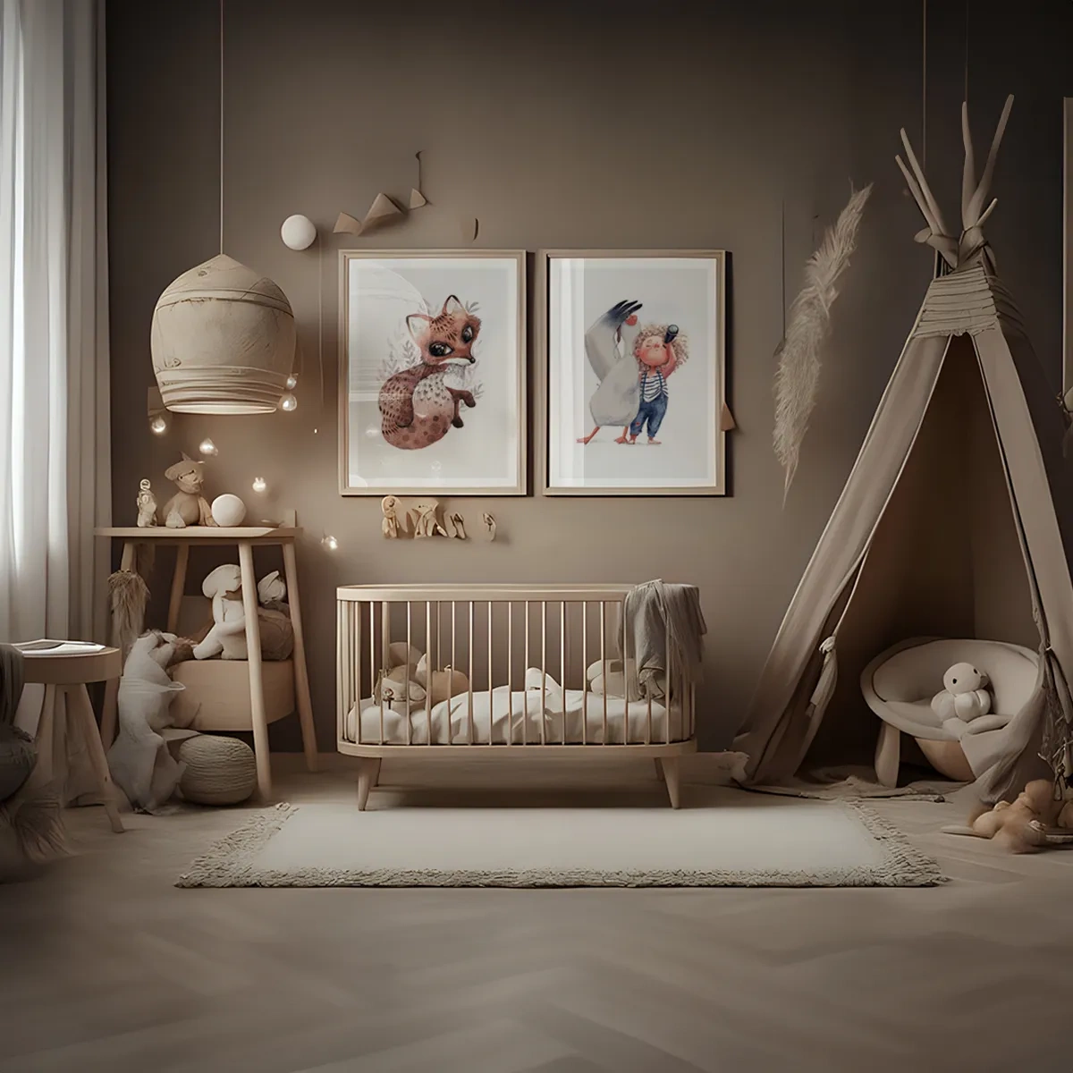 Beige kids space - Inspiration til et børneværelse