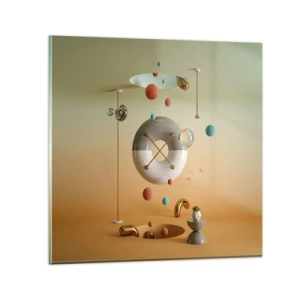 Billede på glas - Alt kan ske - 40x40 cm