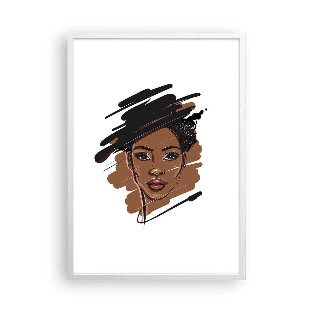 Plakat i hvid ramme - Sød som chokolade - 50x70 cm