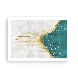 Plakat - Gyldent tidevand - 70x50 cm