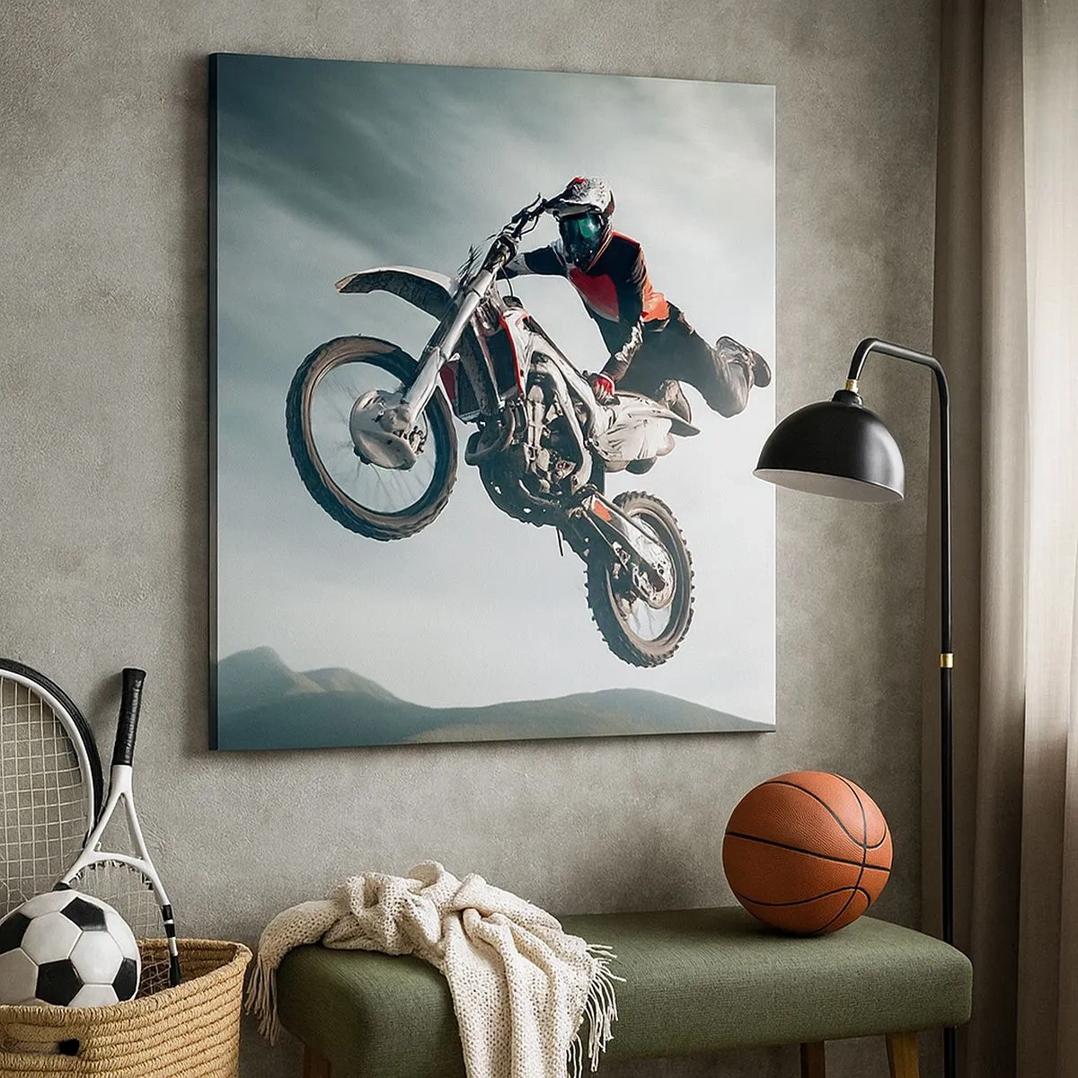 Lærredstryk - Billede på lærred - Ingen sjov uden risiko - 30x30 cm