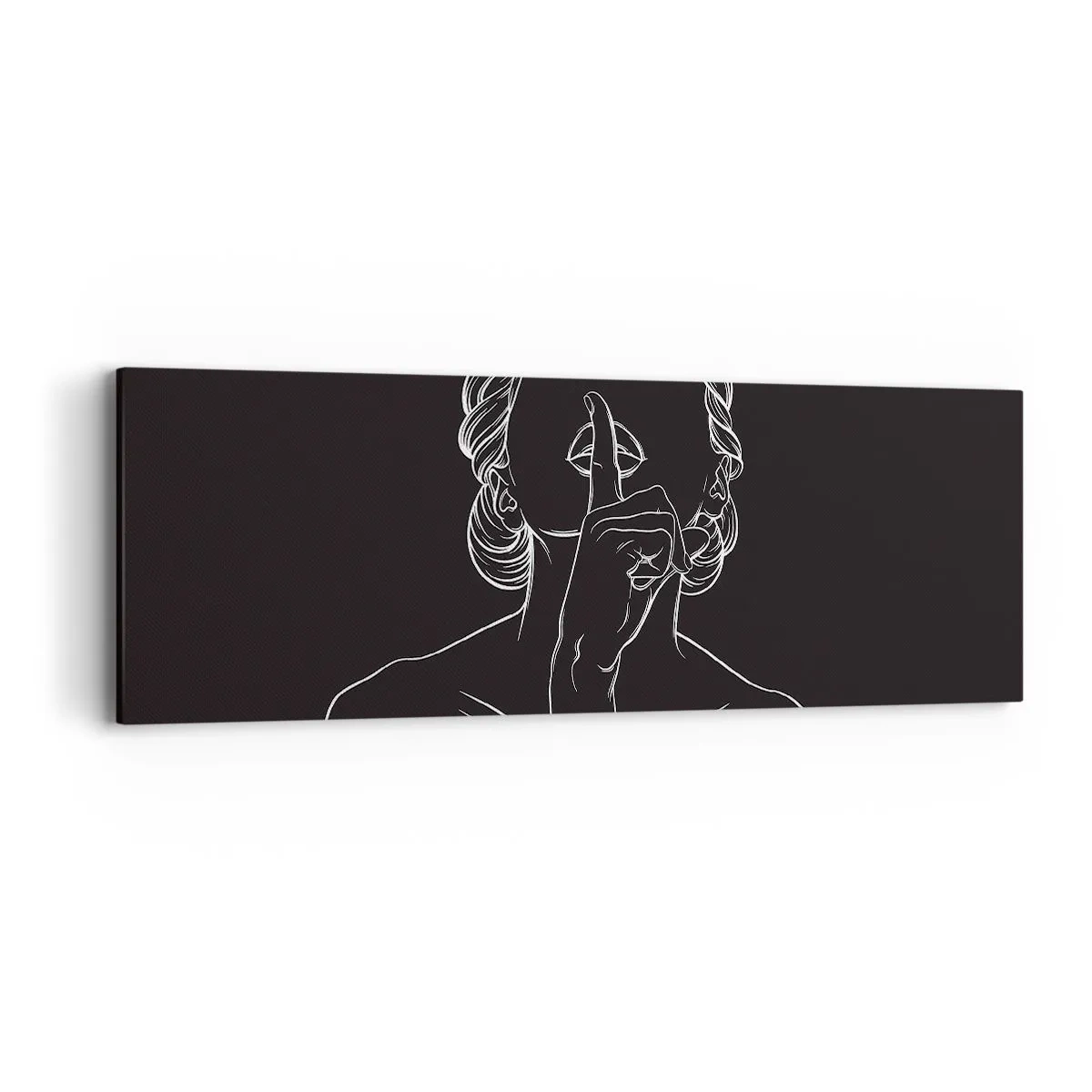 Lærredstryk - Billede på lærred - Skønhed blomstrer i stilhed - 90x30 cm