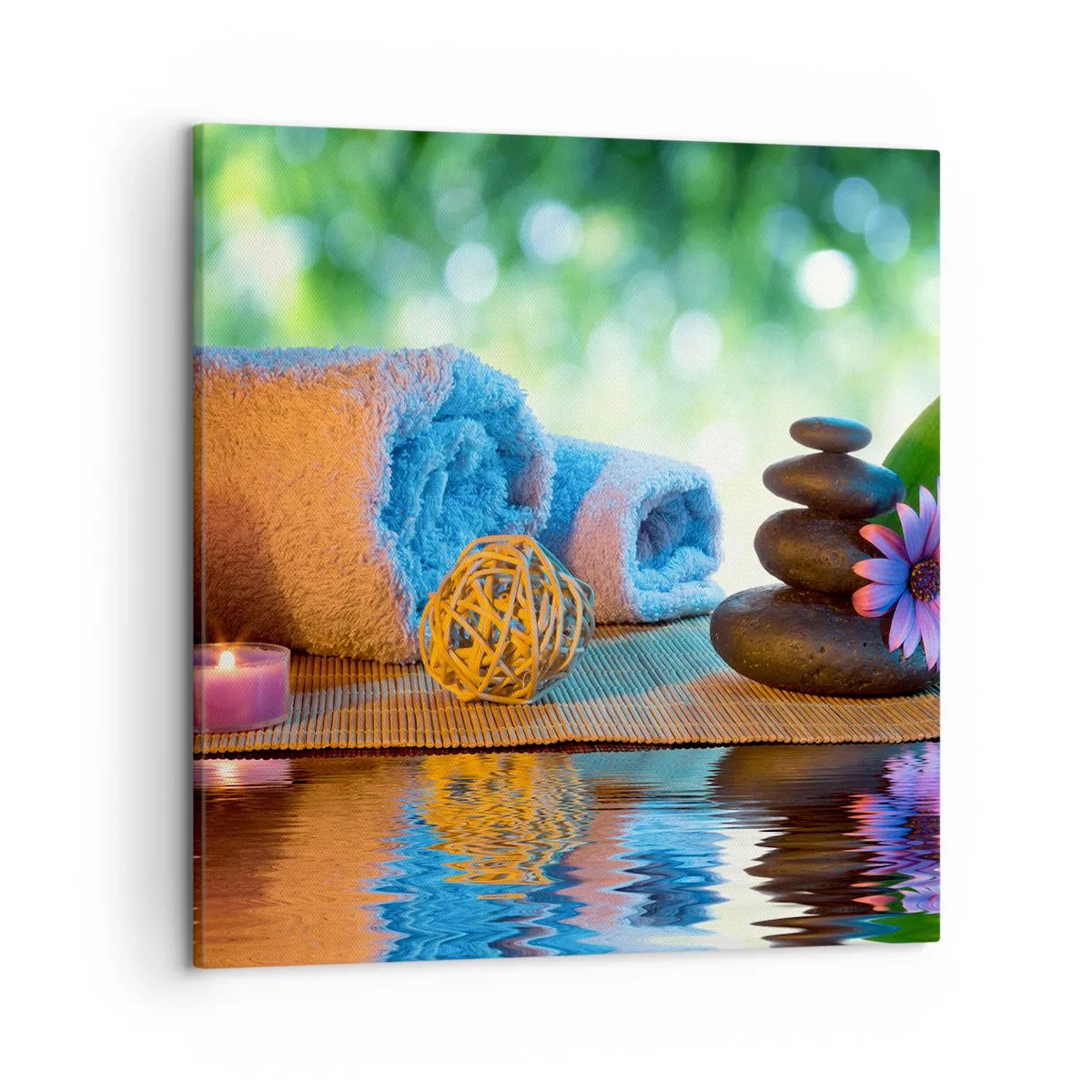 Lærredstryk - Billede på lærred - Tid til kroppen - 50x50 cm