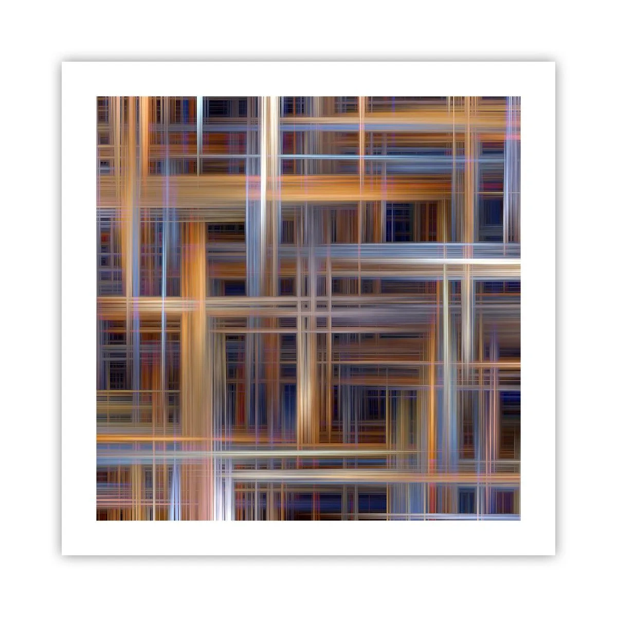 Plakat - Vævet af lys - 50x50 cm