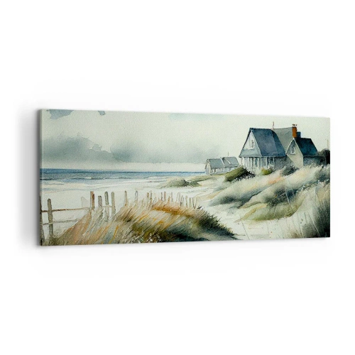 Lærredstryk - Billede på lærred - Væk fra trængsel og travlhed - 100x40 cm