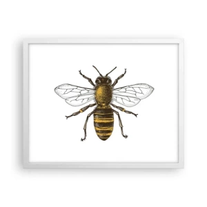 Plakat i hvid ramme - Smuk og god - 50x40 cm