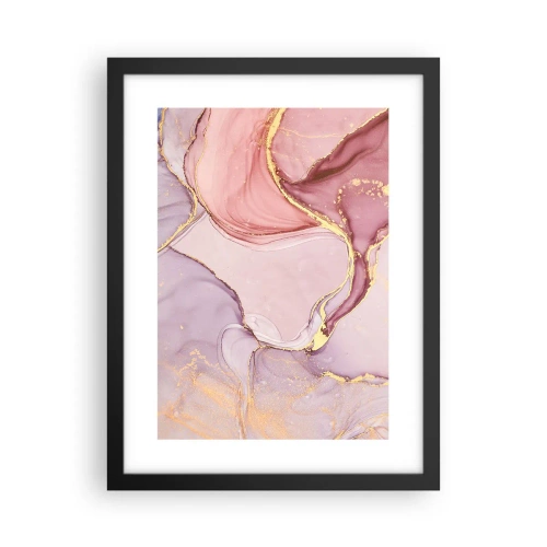 Plakat i sort ramme - Et kærtegn af farver - 30x40 cm