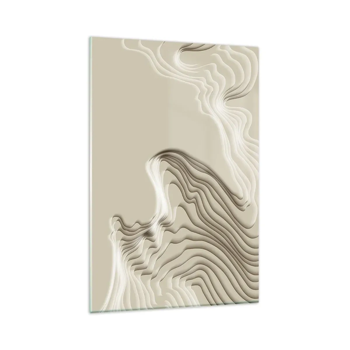 Billede på glas - Kunstens topografi - 80x120 cm