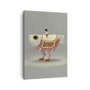 Lærredstryk - Billede på lærred - Rybonski rytter - 50x70 cm