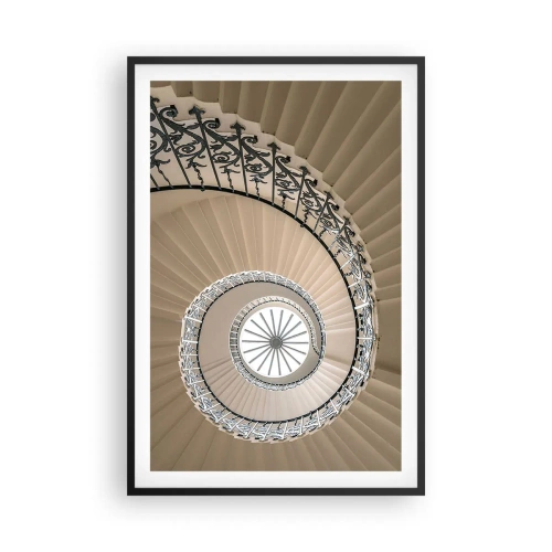 Plakat i sort ramme - I midten af en skal - 61x91 cm