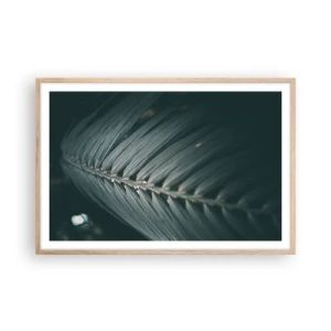 Plakat i ramme af lyst egetræ - Naturens præcision - 91x61 cm