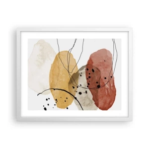 Plakat i hvid ramme - Som lys, klar luft - 50x40 cm