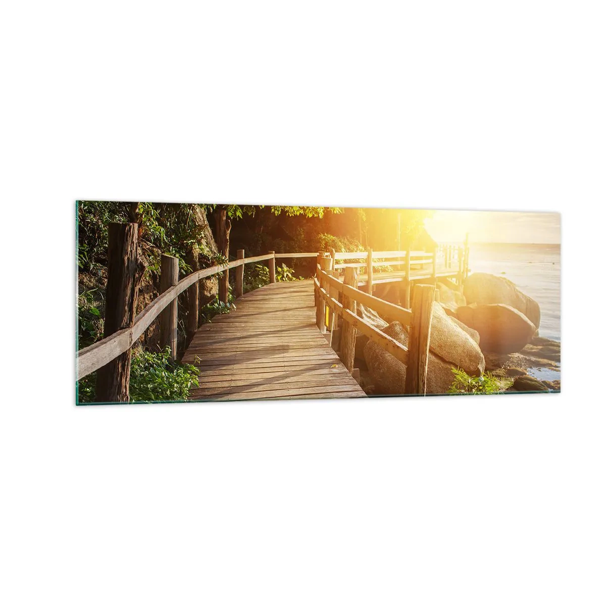 Billede på glas - Endnu et sving, endnu et under - 140x50 cm