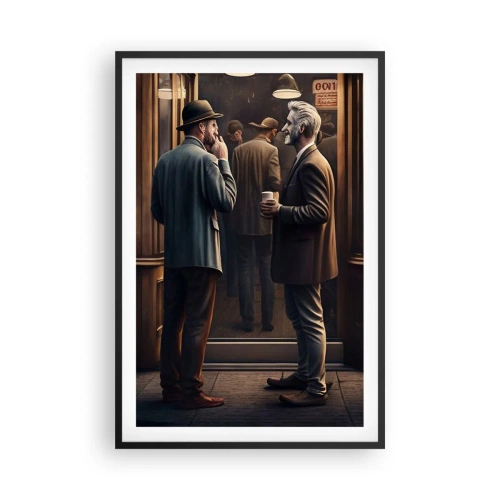 Plakat i sort ramme - Et godt øjeblik på dagen - 61x91 cm