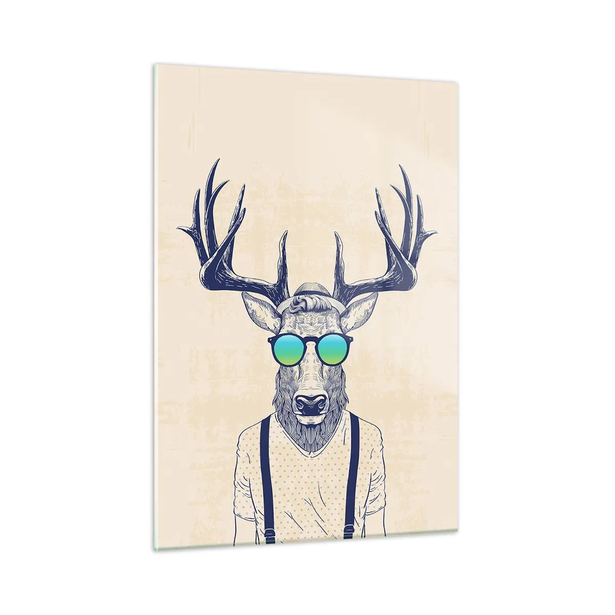 Billede på glas - Hvem forventede du? - 50x70 cm