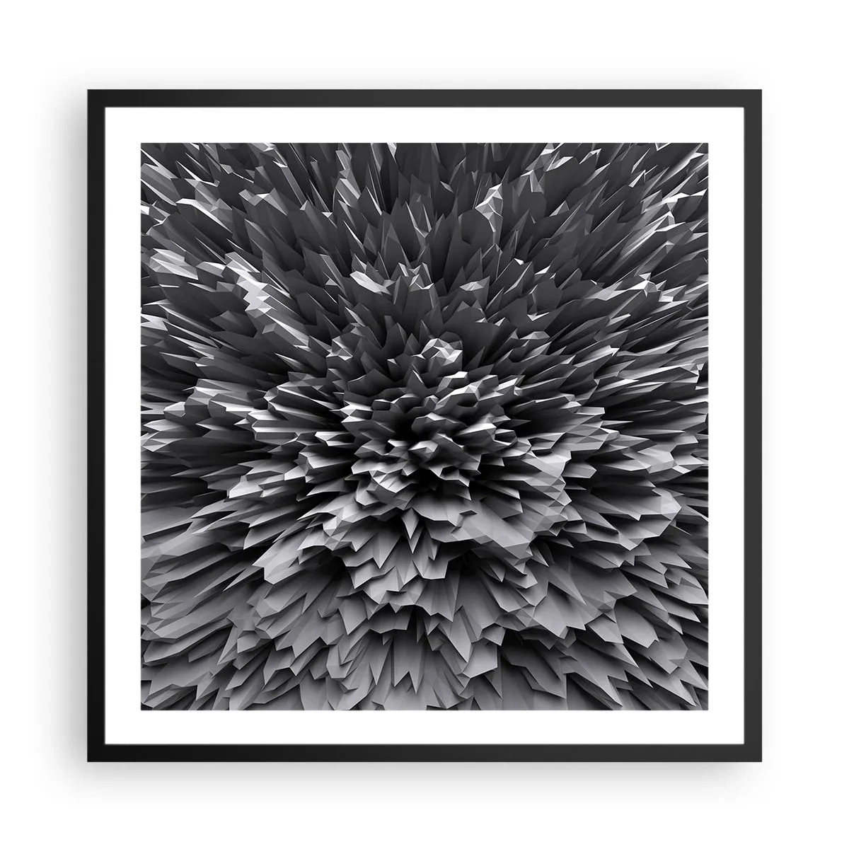 Plakat i sort ramme - Det kan ikke blive skarpere end dette - 60x60 cm