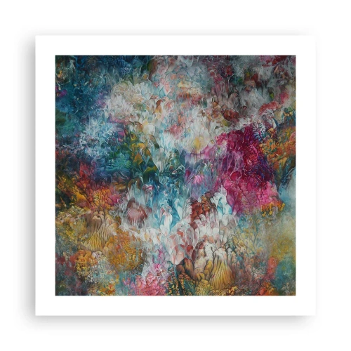 Plakat - I fuldt flor - 50x50 cm