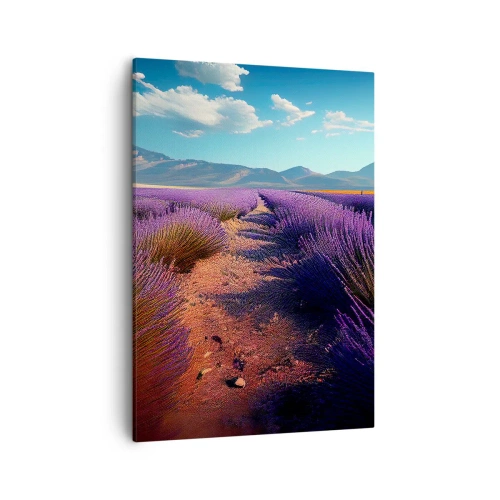 Lærredstryk - Billede på lærred - Duftende marker - 50x70 cm