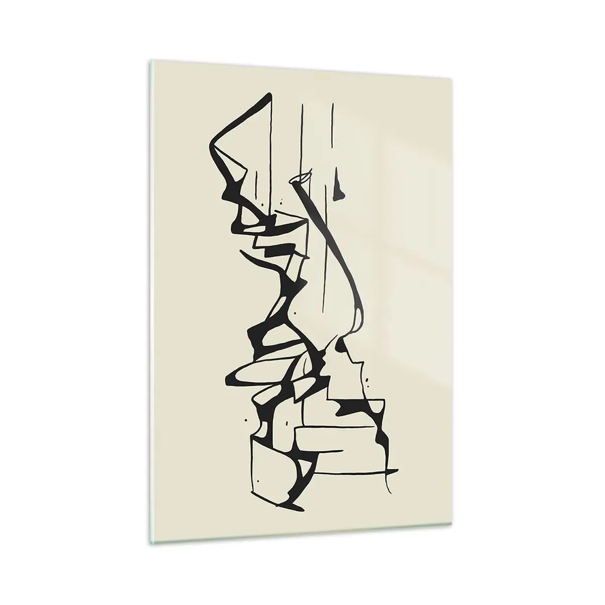 Billede på glas - Måske et landskab - 50x70 cm