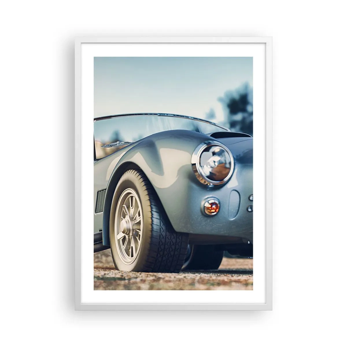 Plakat i hvid ramme - Fordi stil betyder noget - 50x70 cm