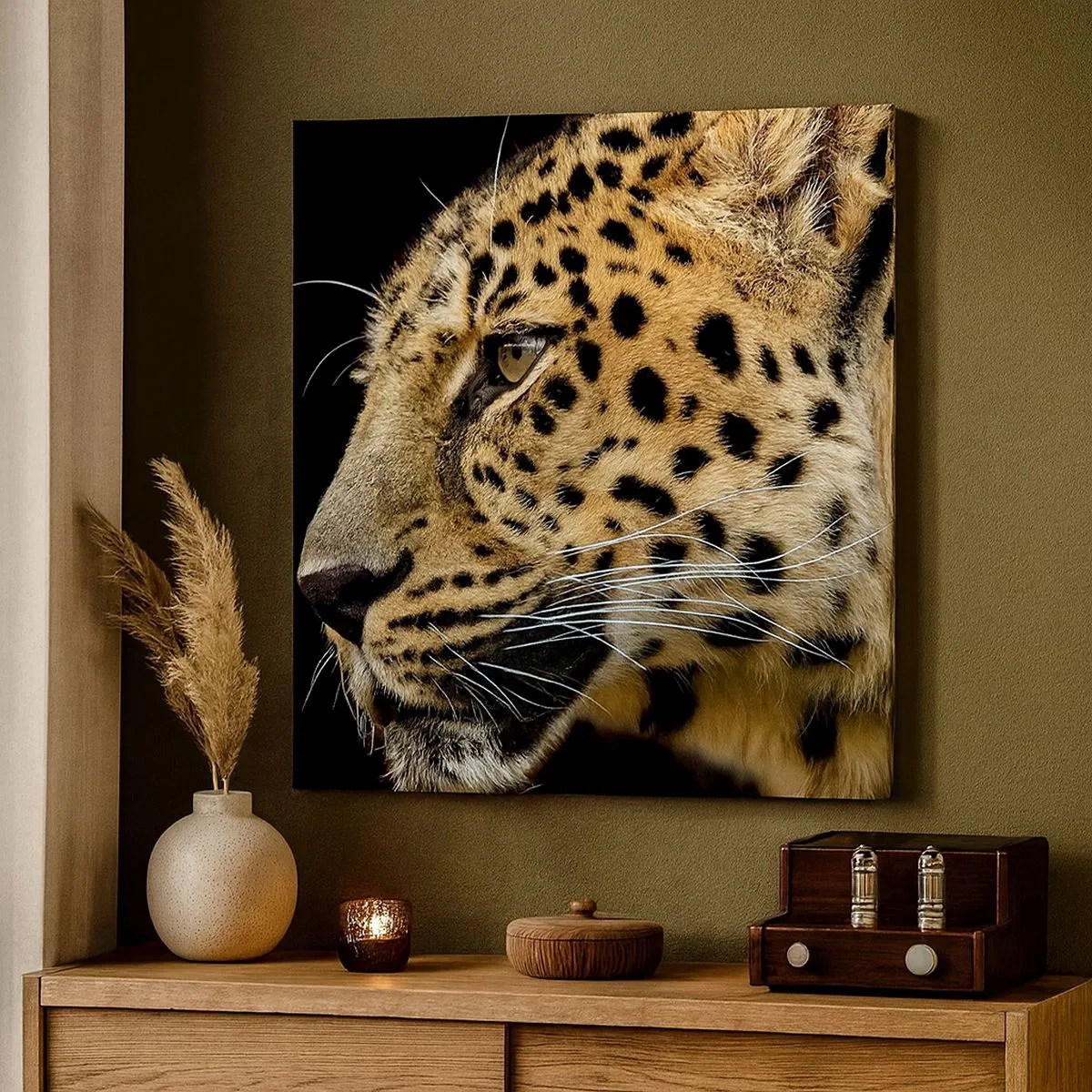 Lærredstryk - Billede på lærred - Rolig, fokuseret, klar - 30x30 cm