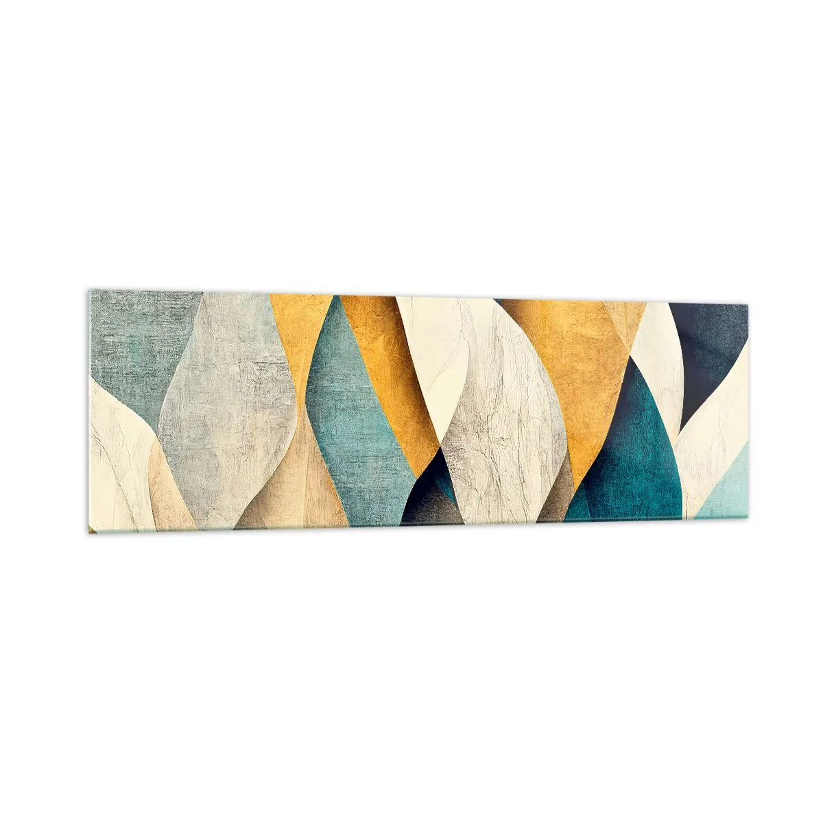 Billede på glas - Rytme og bølger - 160x50 cm