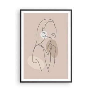 Plakat i sort ramme - Et ikon for pigelivet - 70x100 cm